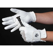 Harry's Horse Guantes de Equitación Domy Suede Mesh Blanco