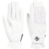 Harry's Horse Guantes de Equitación Domy Suede Mesh Blanco