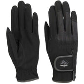 Harry's Horse Guantes de Equitación Domy Suede Mesh Negro