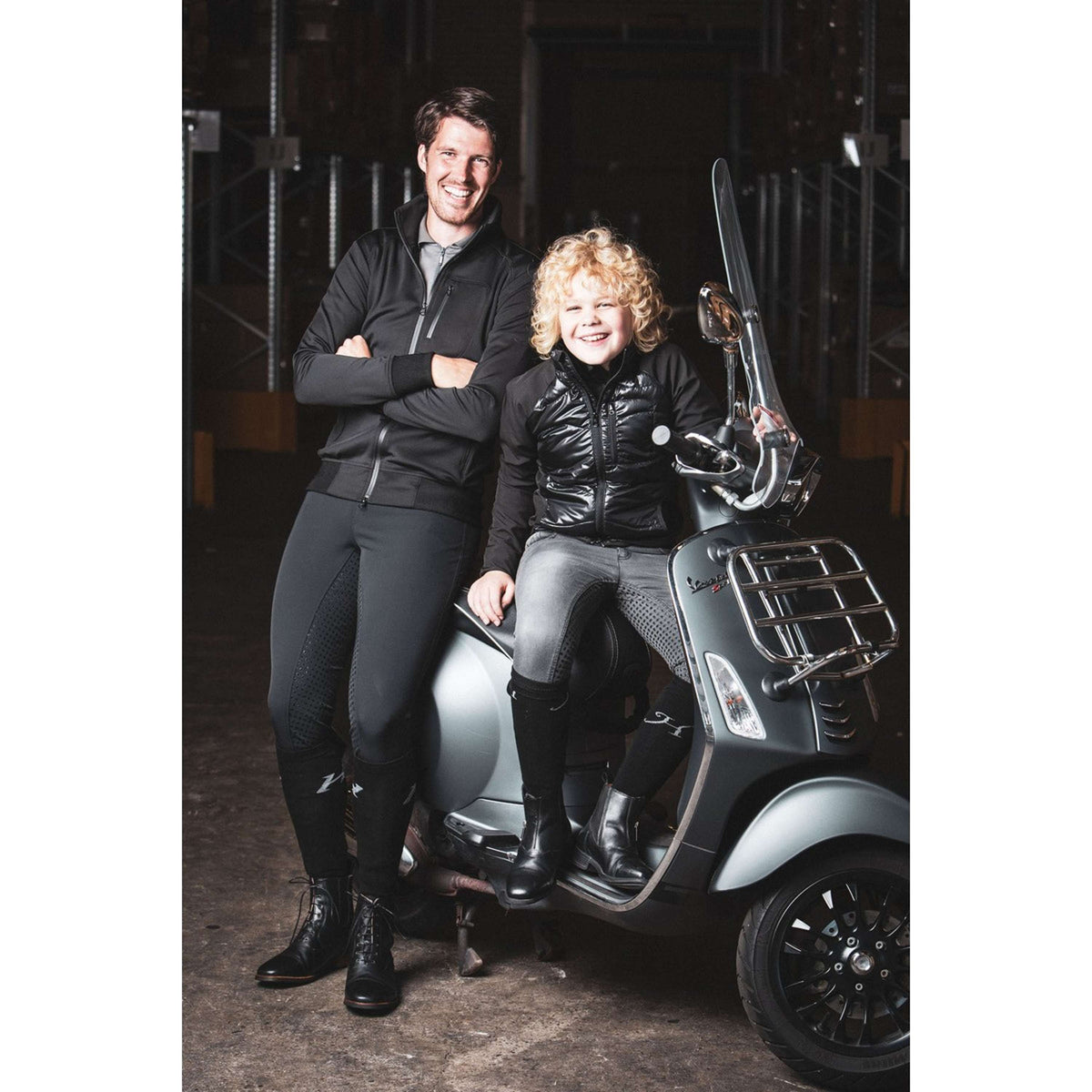 Harry's Horse Pantalones Liciano Hombres Full Grip Negro