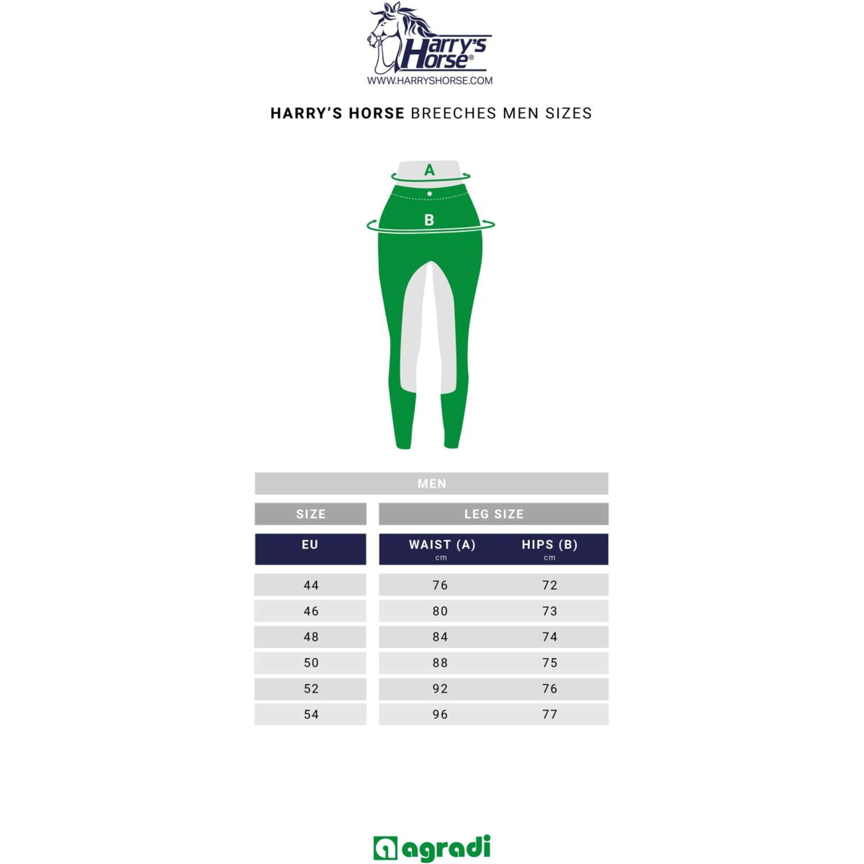Harry's Horse Pantalones Liciano Hombres Full Grip Negro
