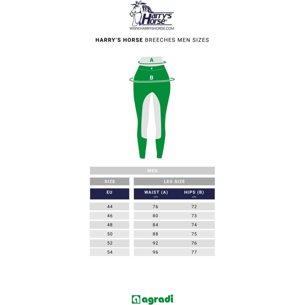 Harry's Horse Pantalones Liciano Hombres Full Grip Negro