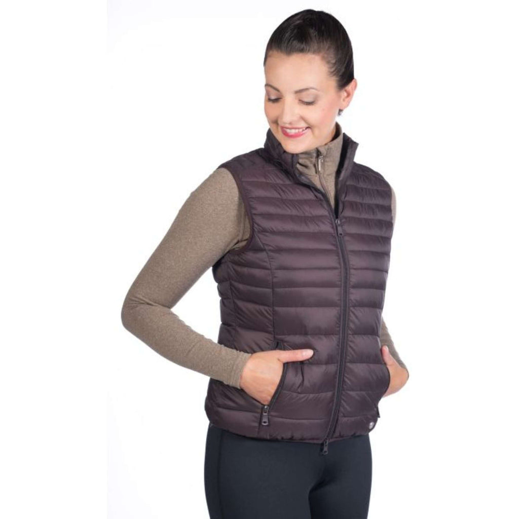 HKM Chaleco Lena Acolchado Marron oscuro