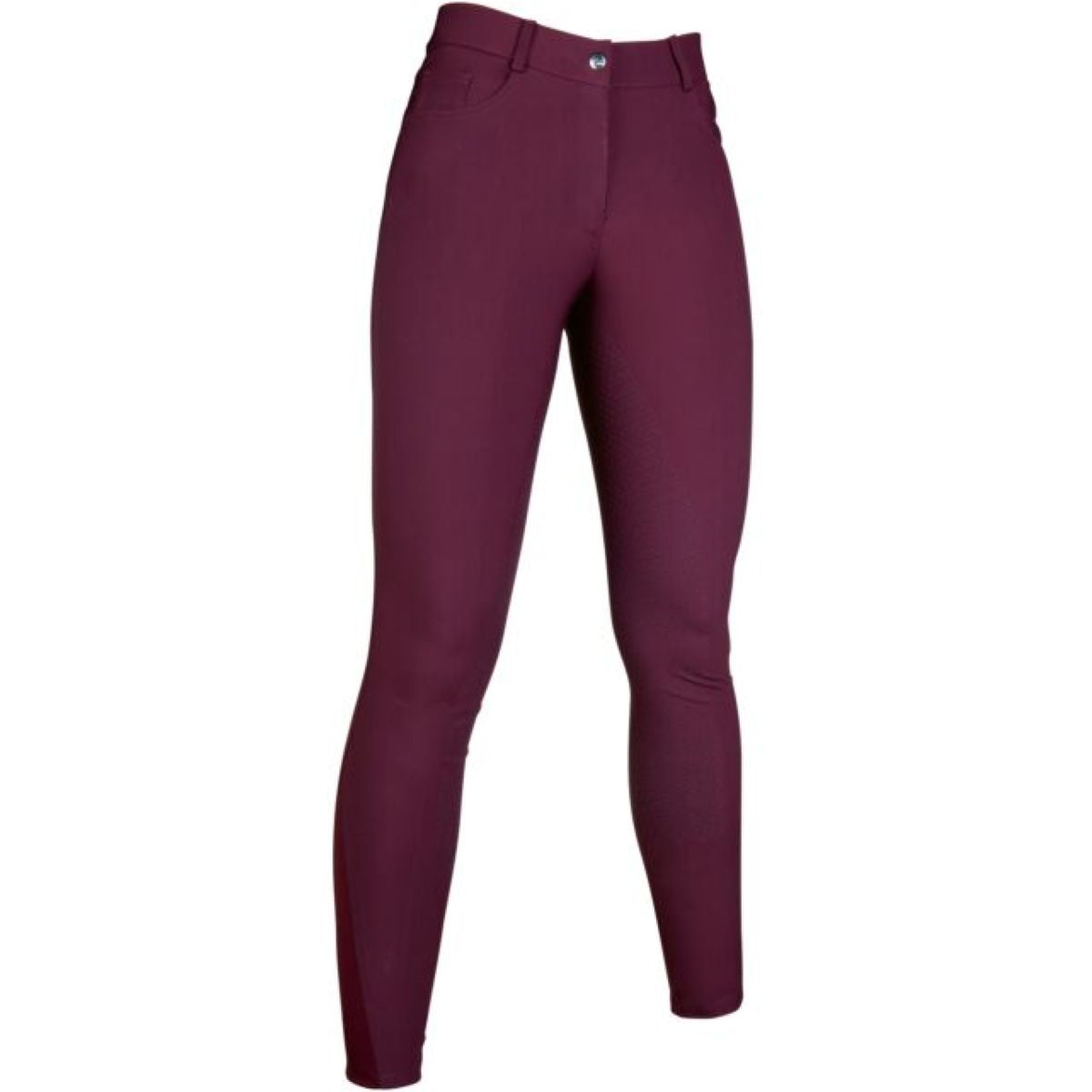 HKM Pantalón de Equitación Sunshine Asiento de Silicona Bordeaux