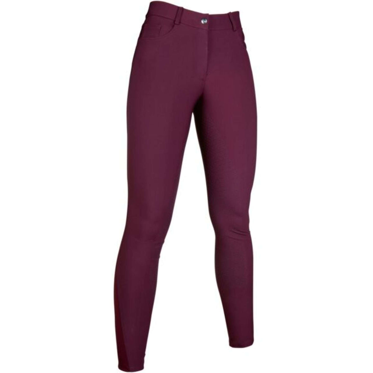 HKM Pantalón de Equitación Sunshine Asiento de Silicona Bordeaux