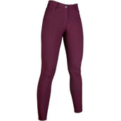 HKM Pantalón de Equitación Sunshine Asiento de Silicona Bordeaux