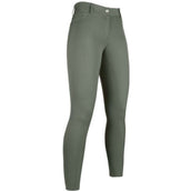 HKM Pantalón de Equitación Sunshine Asiento de Silicona Verde Oliva