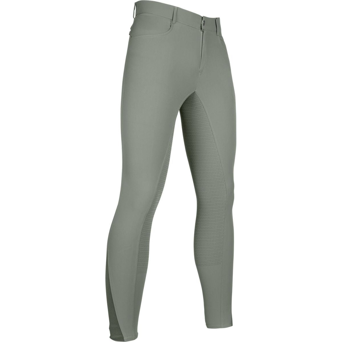 HKM Pantalón de Equitación Sportive Asiento de Silicona Hombre Verde oliva