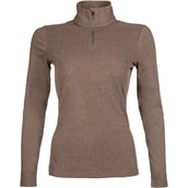 HKM Camisa funcional Supersoft Marrón oscuro