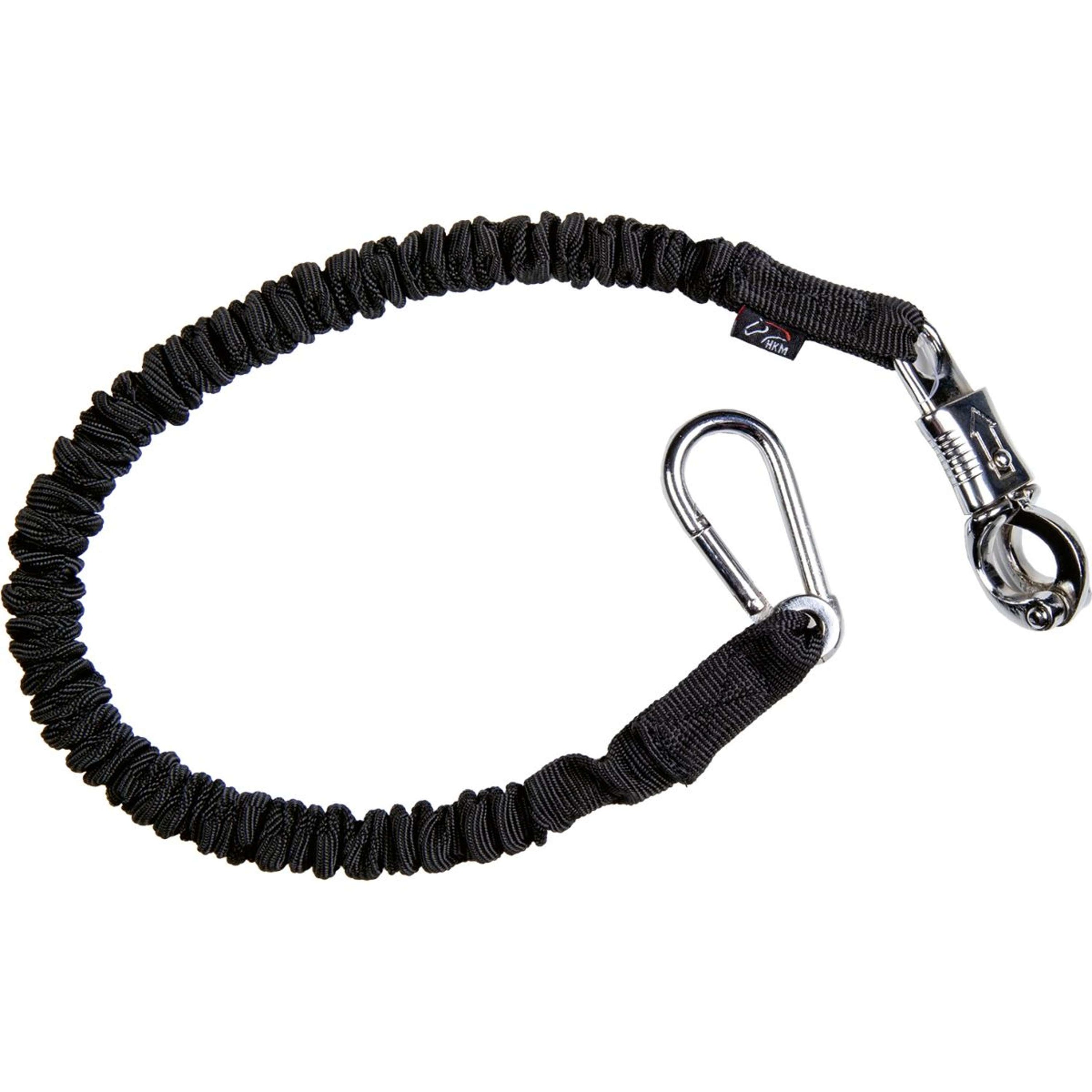 HKM Cuerda de amarre Elastic Negro