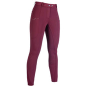 HKM Pantalón de Equitación Monaco Full Grip Winter Rojo vino
