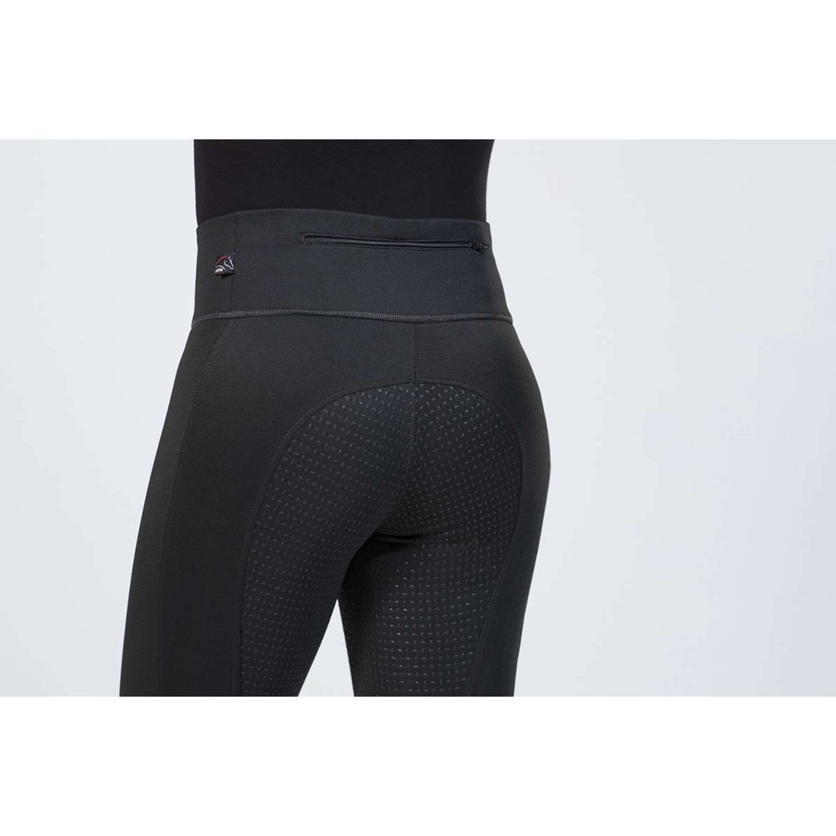 HKM Legging de Equitación Cosy Full Grip Negro