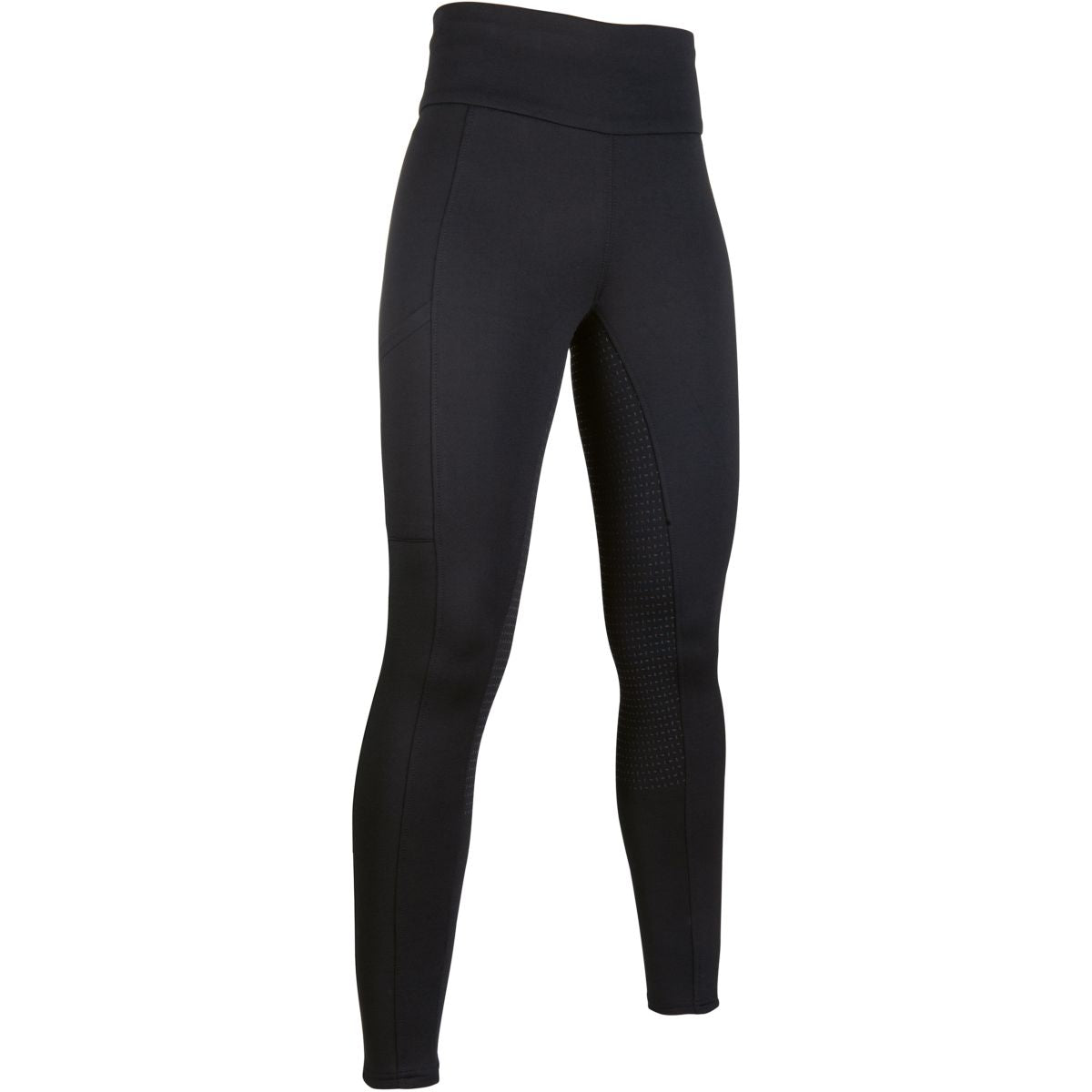 HKM Legging de Equitación Cosy Full Grip Negro