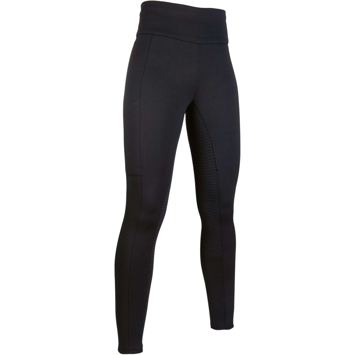 HKM Legging de Equitación Cosy Full Grip Negro