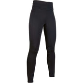 HKM Legging de Equitación Cosy Full Grip Negro