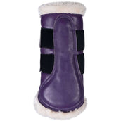 HKM Protectores de piernas Comfort Premium Fur Morado