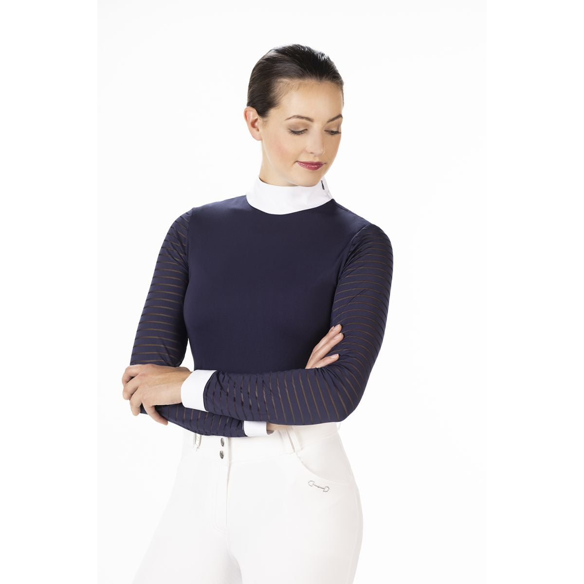 HKM Camiseta de Competición Monaco Manga Larga Azul oscuro