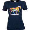 HKM Camiseta Colourful Horse Azul oscuro