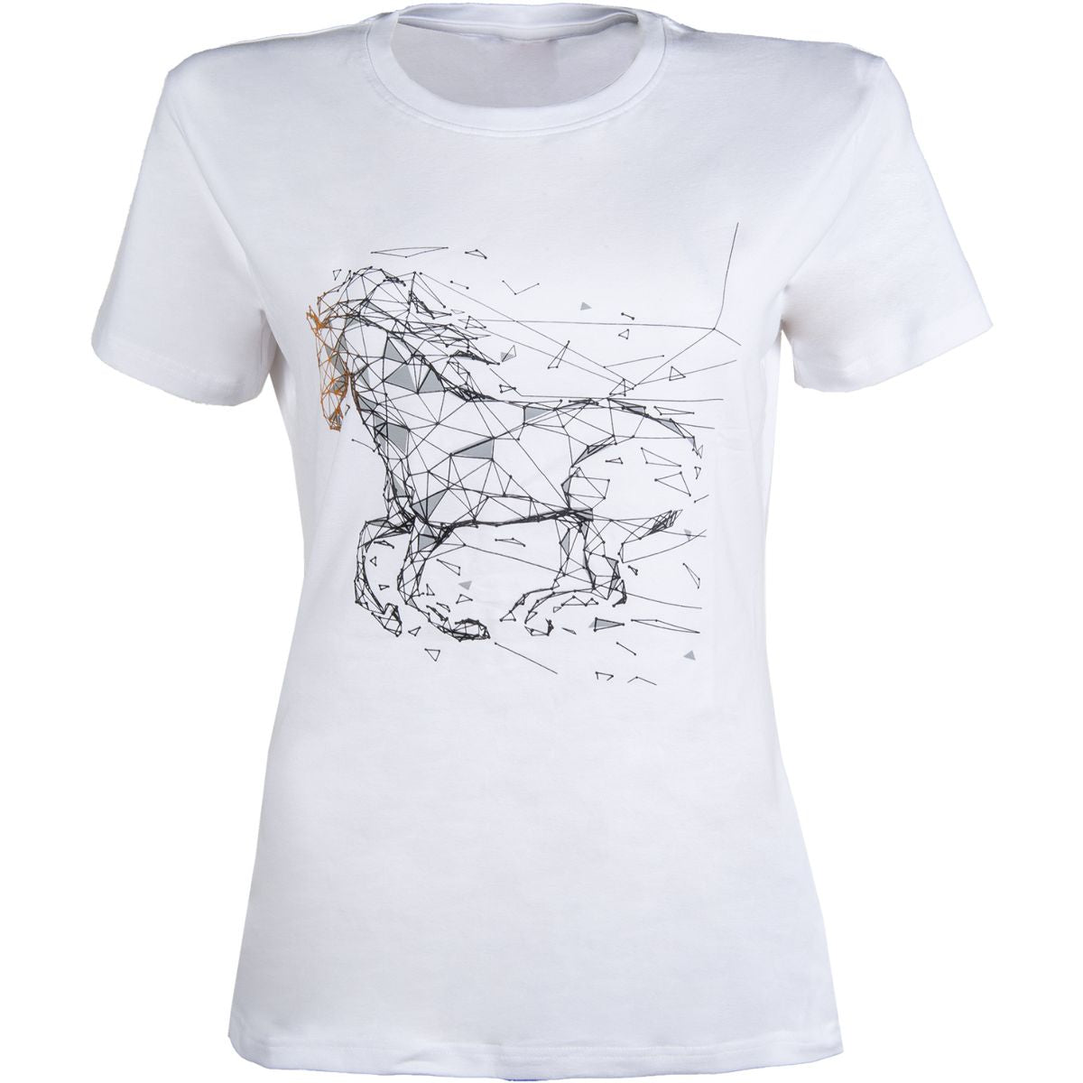 HKM T-Shirt Geometrical Horse Blanco