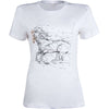 HKM Camiseta Geometrical Horse Blanco
