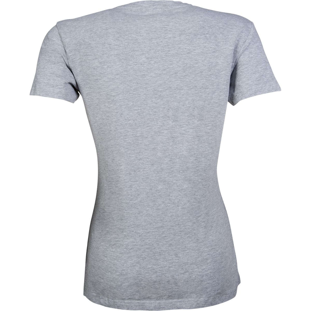 HKM Camiseta Horses leave Hoofprints Manga Corta Gris