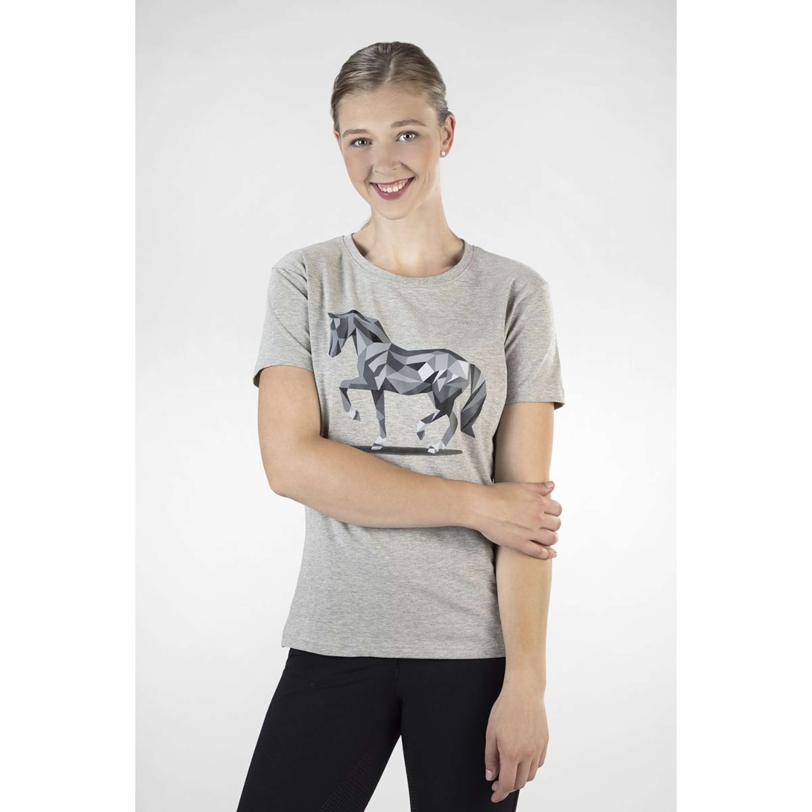 HKM Camiseta Graphical Horse Gris claro/Melange