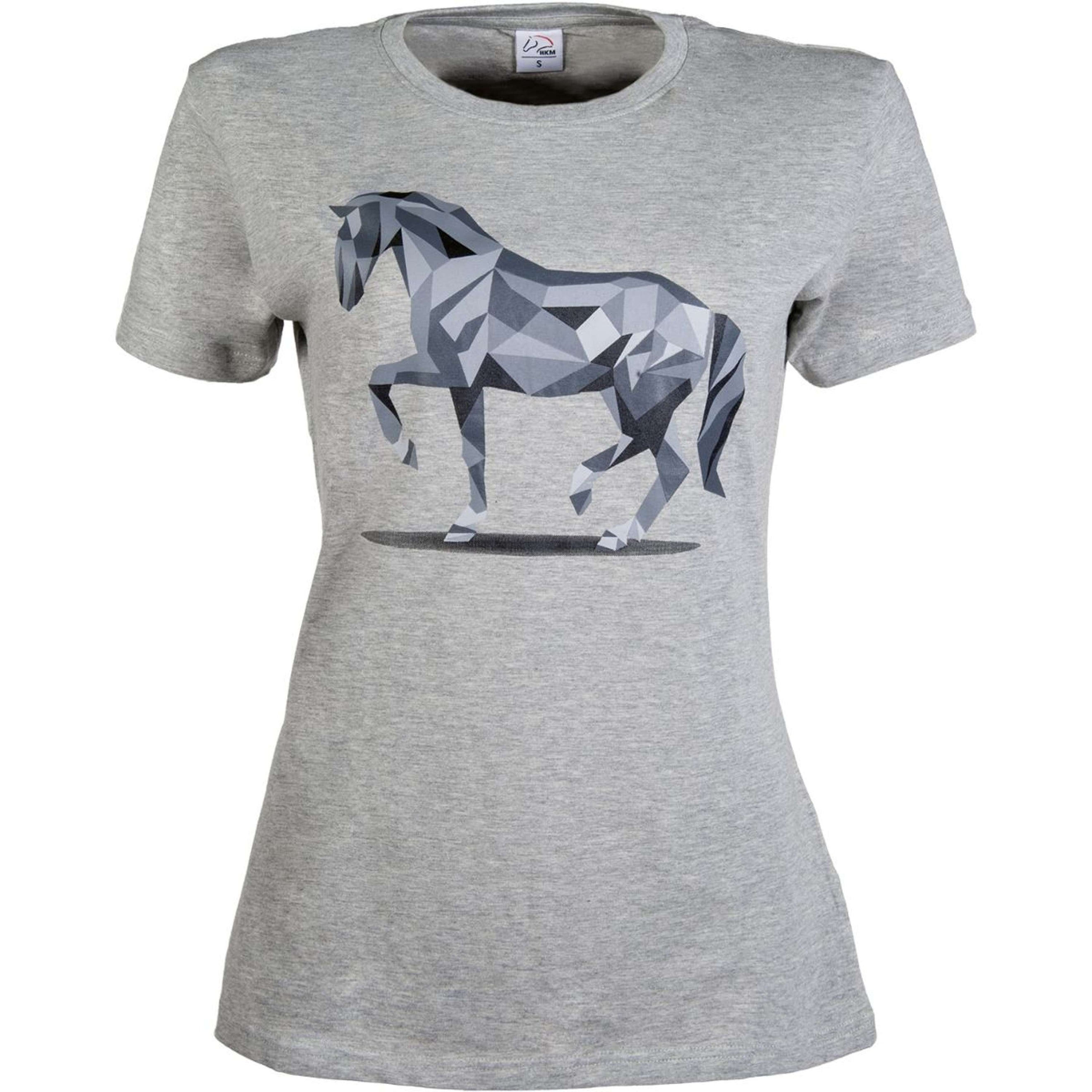 HKM T-Shirt Graphical Horse Gris claro/Melange HKM T-Shirt Graphical Horse Gris claro/Melange