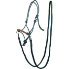 HKM Cabestro de Cuerda Strass Deko con Riendas Petrole/Marron
