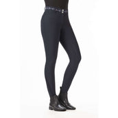 HKM Pantalón de Equitación Monaco Asiento de Silicona Azul oscuro