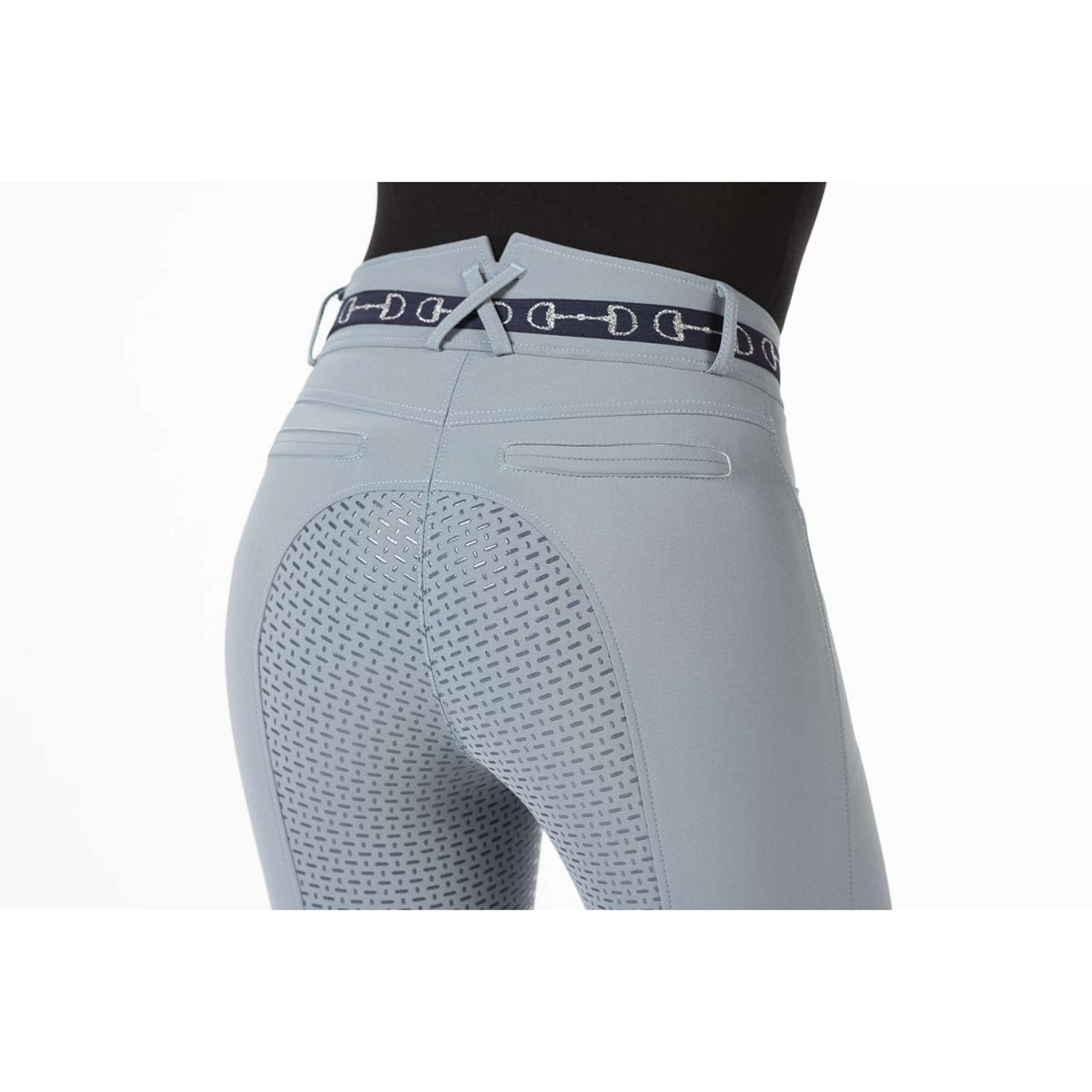 HKM Pantalón de Equitación Monaco Asiento de Silicona Salvia