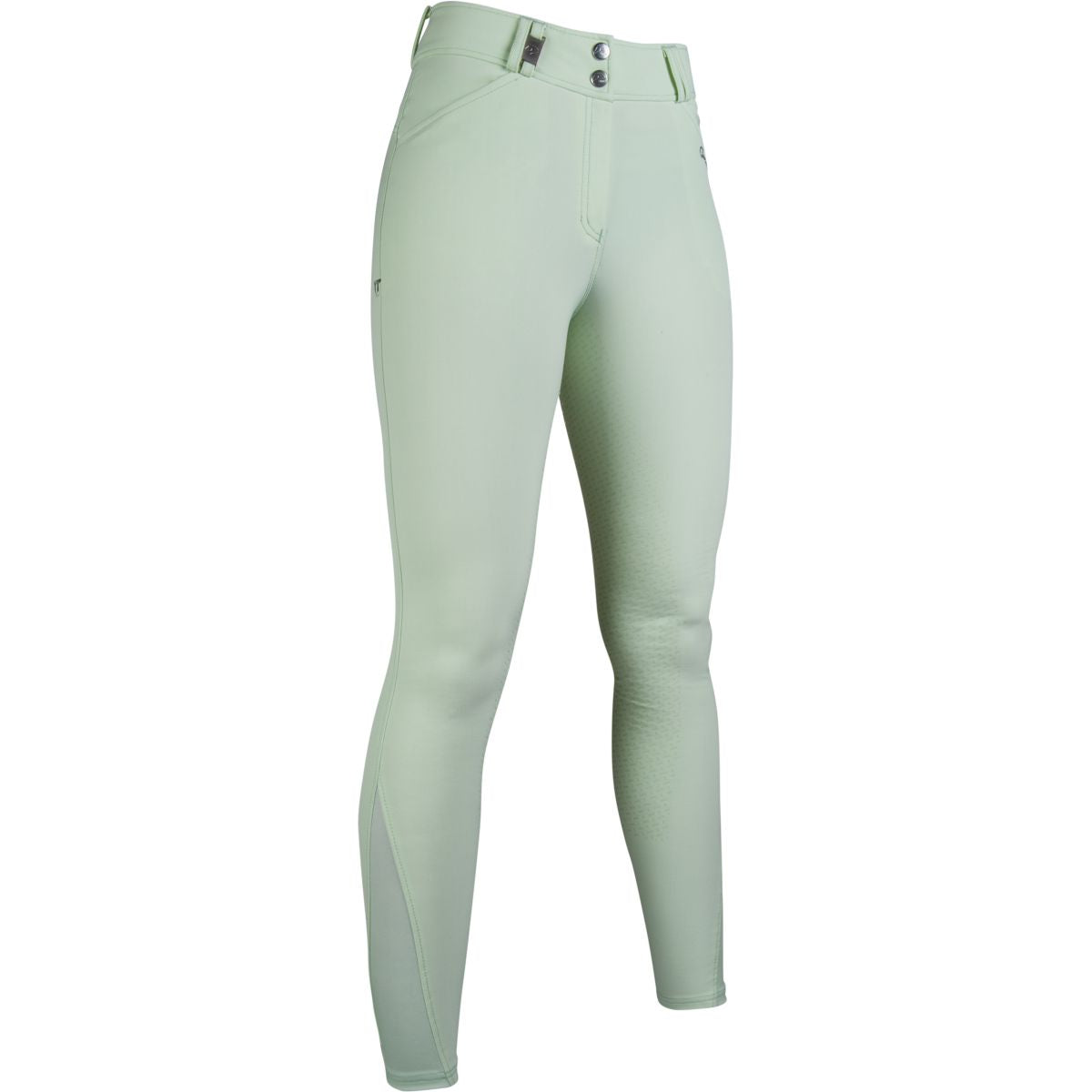 HKM Pantalón de Equitación Monaco Crystal Asiento de Silicona Menta