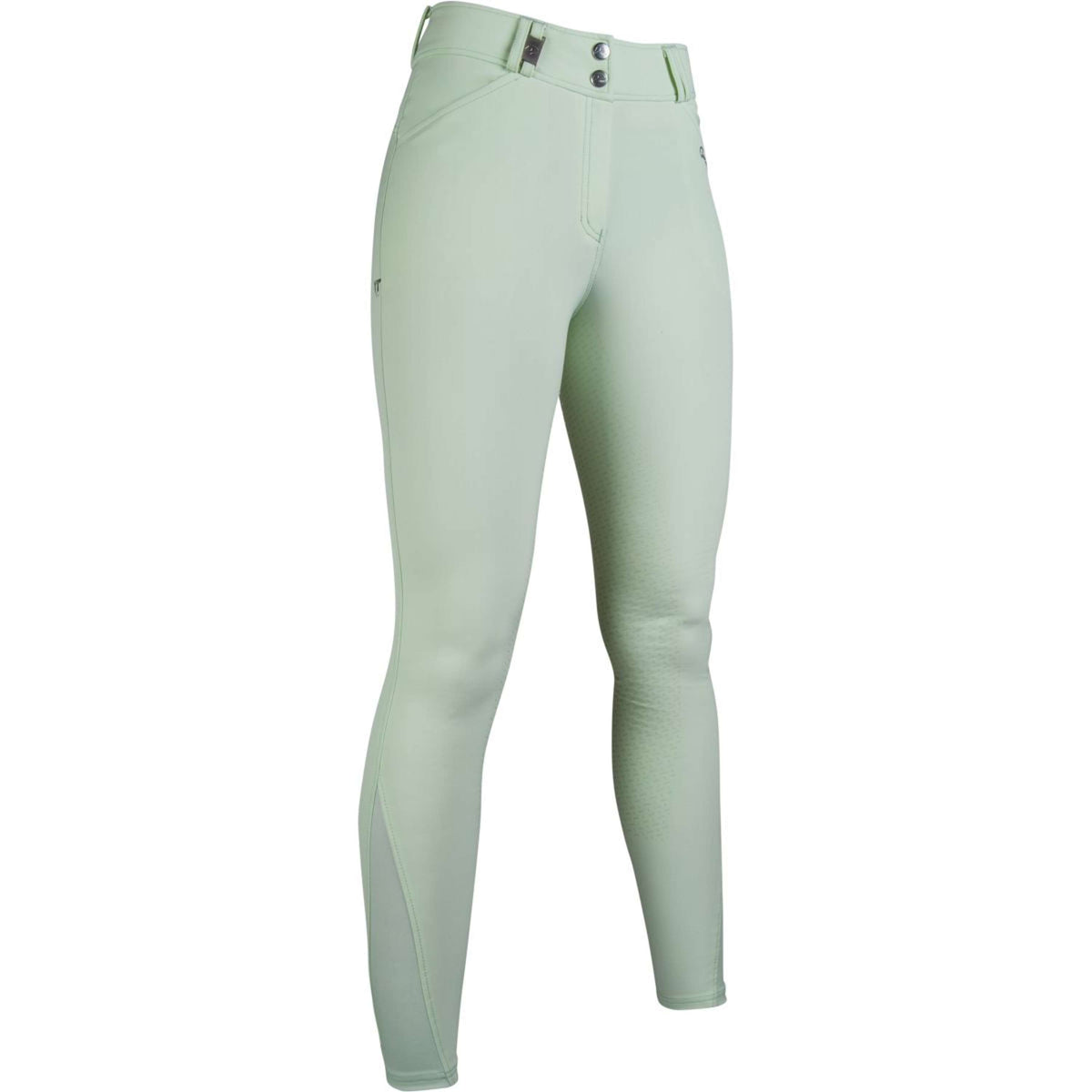 HKM Pantalón de Equitación Monaco Crystal Asiento de Silicona Menta