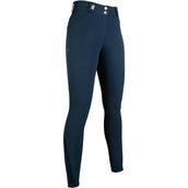HKM Pantalón de Equitación Monaco Crystal Asiento de Silicona Azul oscuro