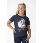 HKM T-Shirt Horse Spirit Azul oscuro