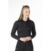 HKM Poloshirt Rosegold Glamour Longsleeve Negro/Oro rosa