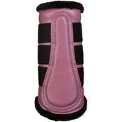 HKM Protectores de piernas Sparkle Negro