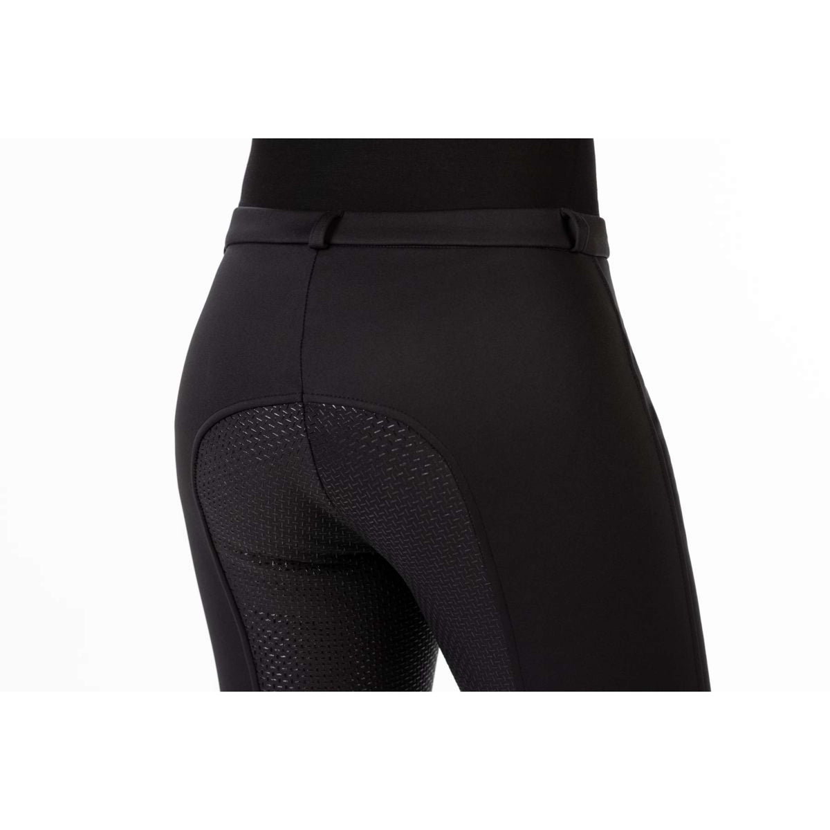 HKM Pantalón de Equitación Winner Softshell Winter con Asiento de Silicona Negro