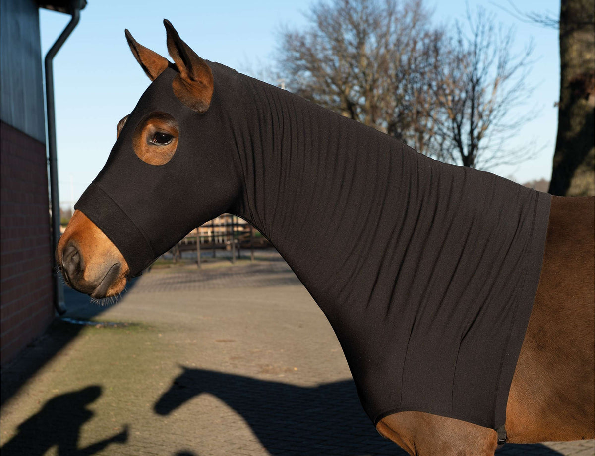 HKM Protector de cuello y pecho Sleezy Negro