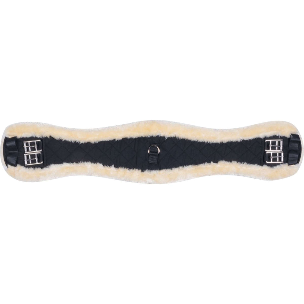 HKM Cincha Piel de Oveja Sintética Negro