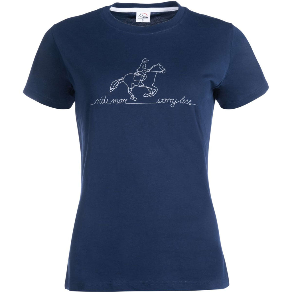 HKM Camiseta Ride More Azul oscuro