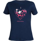 HKM Camiseta I Love Horse Riding Azul oscuro