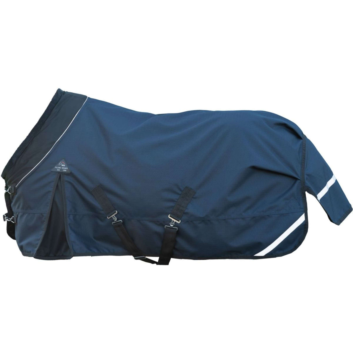 HKM Alfombra de Exterior Liberty 1200D For Spanish (ES): Forro Fleece Azul oscuro/Negro