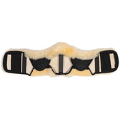 HKM Cubierta de Piel para Cincha Premium Natural