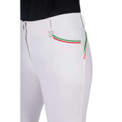 HKM Pantalones Livigno Sportive Full Grip Blanco