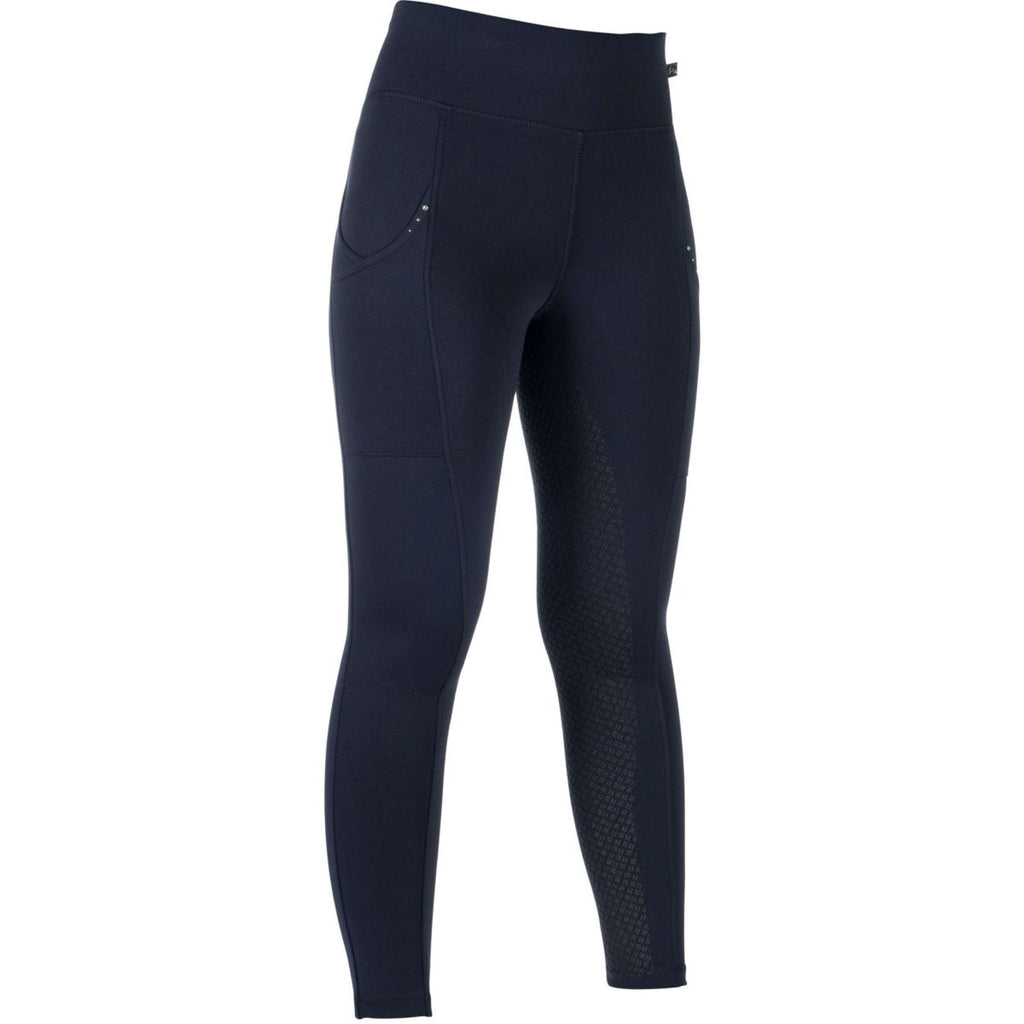 HKM Legging de Equitación Cosy II Full Grip Azul oscuro