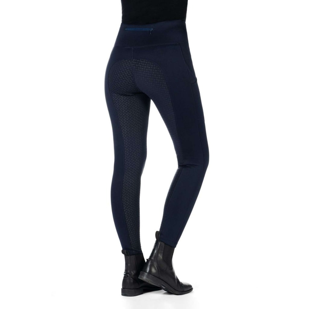 HKM Legging de Equitación Cosy II Full Grip Azul oscuro