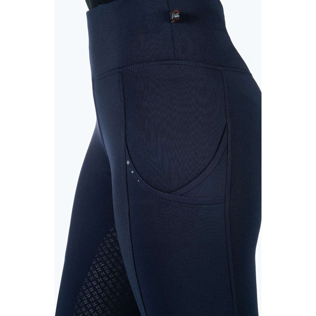 HKM Legging de Equitación Cosy II Full Grip Azul oscuro