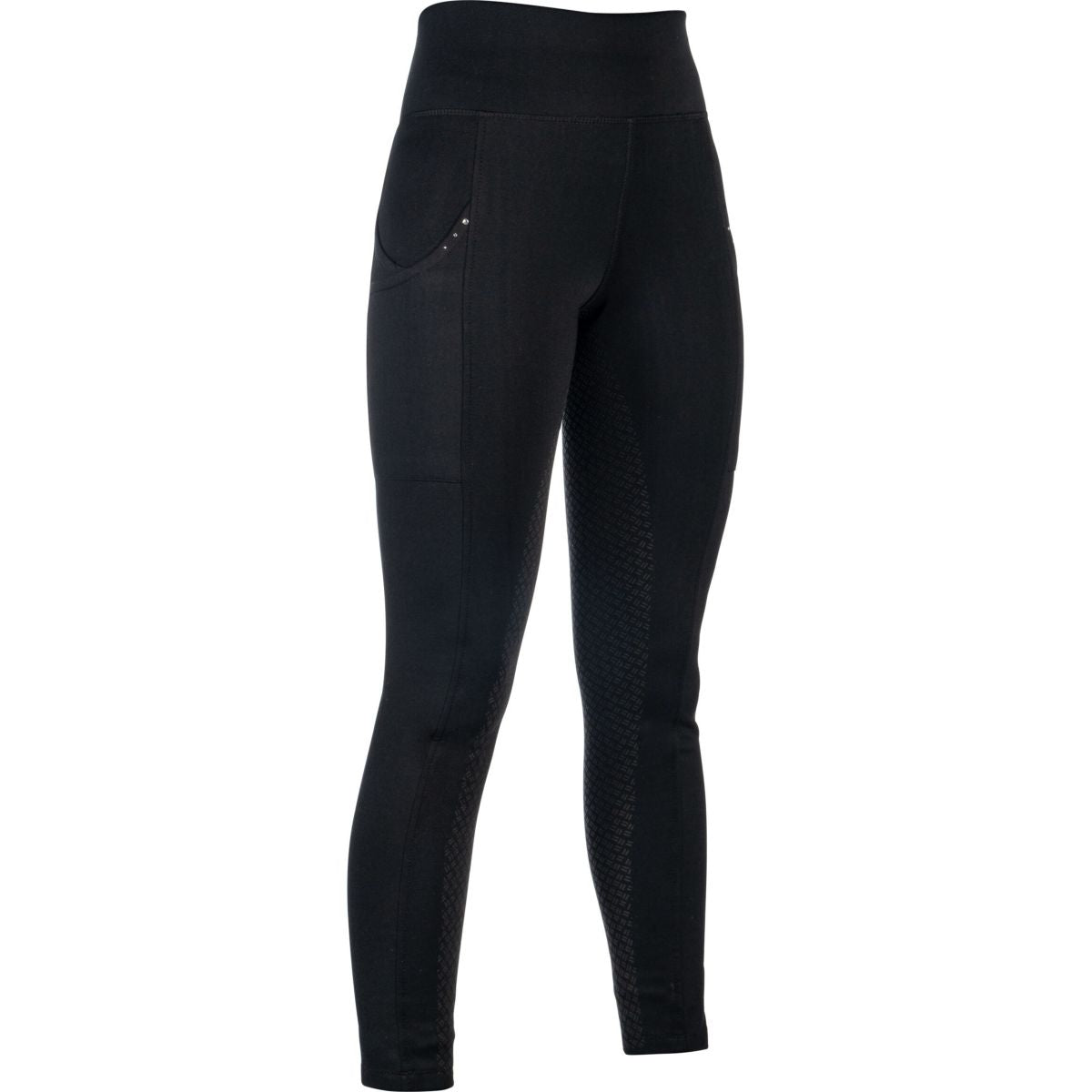 HKM Legging de Equitación Cosy II Full Grip Negro