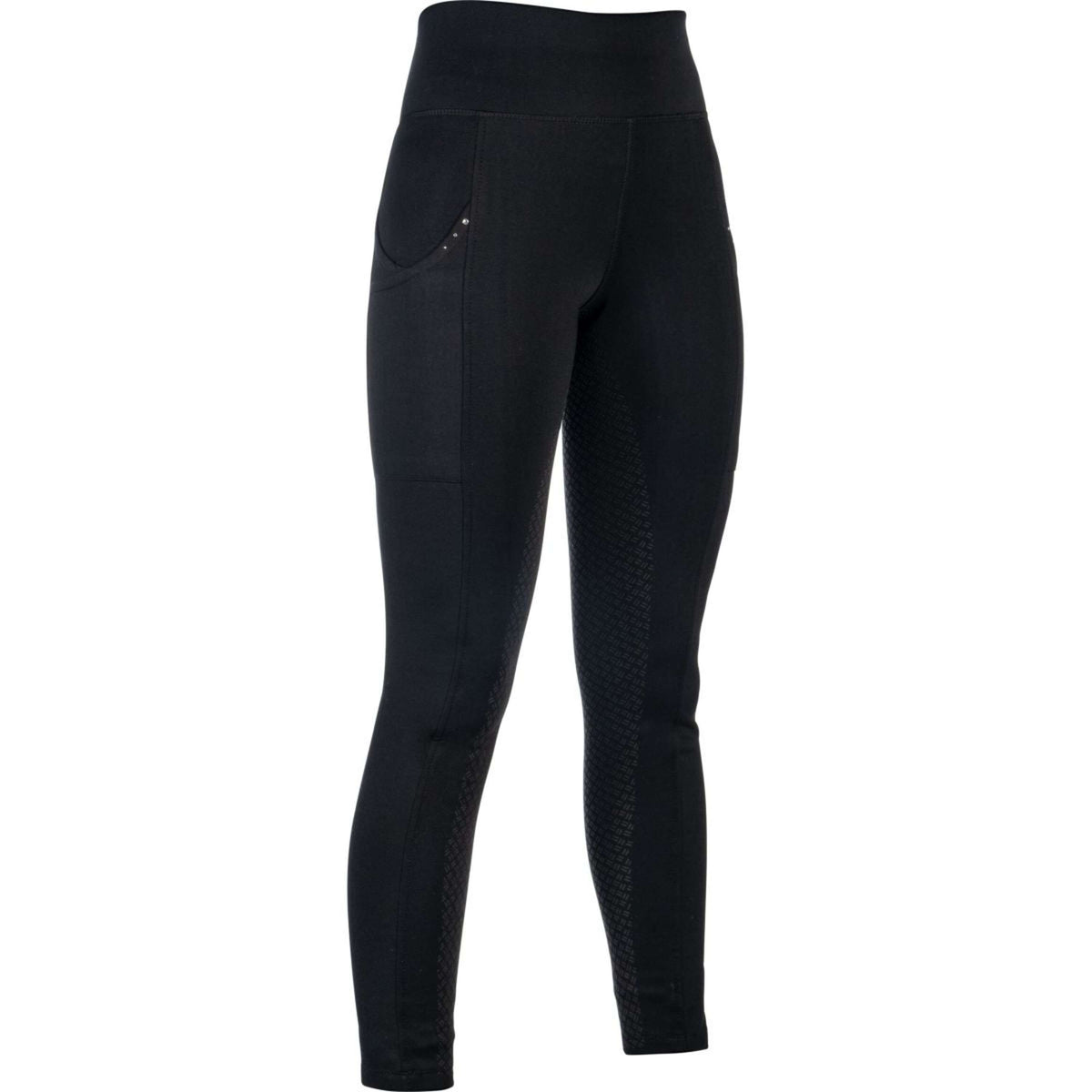 HKM Legging de Equitación Cosy II Full Grip Negro