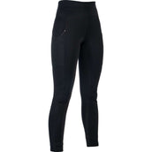 HKM Legging de Equitación Cosy II Full Grip Negro